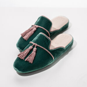 Green slippers